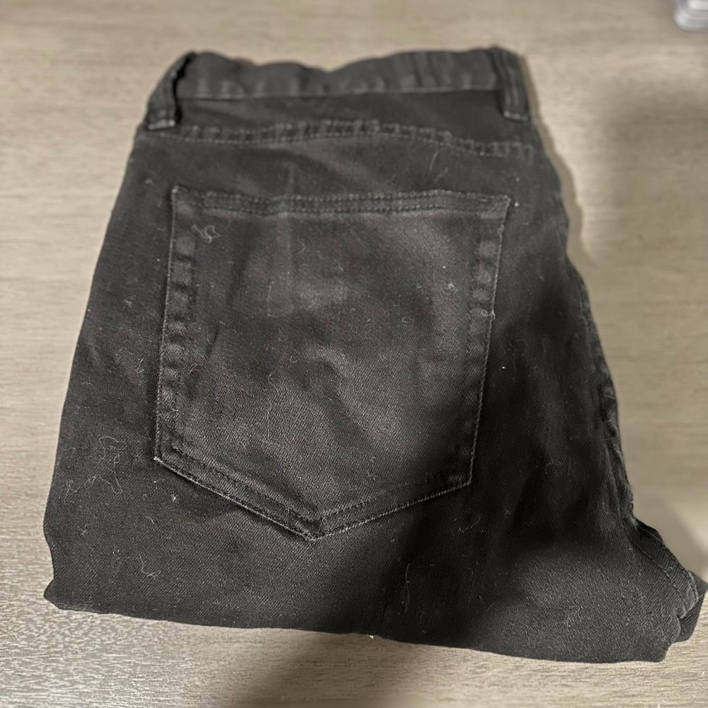 RUDE Hot Topic Dark Black Skinny Jeans 36x32